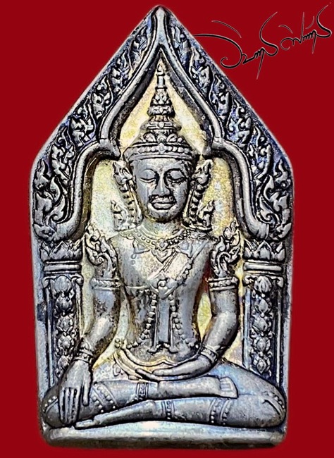 ขุนแผนทรงเครื่องหลังกุมารทองสมบัติเนื้อเงินตอกโค้ต ตำรับหลวงพ่อพูล - 1