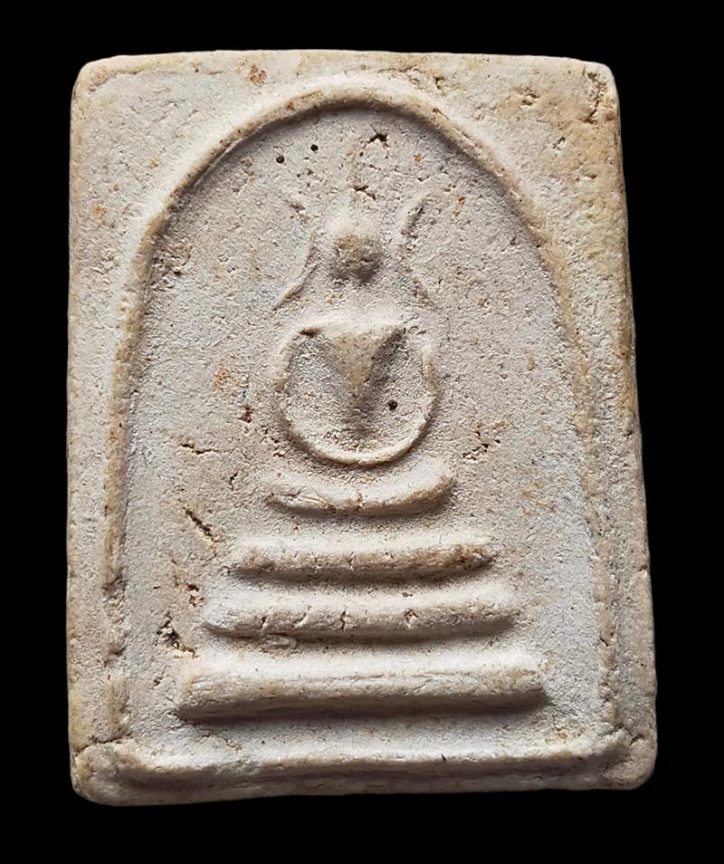 พระสมเด็จวัดชากลูกหญ้า (พิมพ์หูบายศรีหลังเรียบ) จ.ระยอง หลวงปู่ทิม วัดละหารไร่ร่วมปลุกเสก ปี 2515 - 4