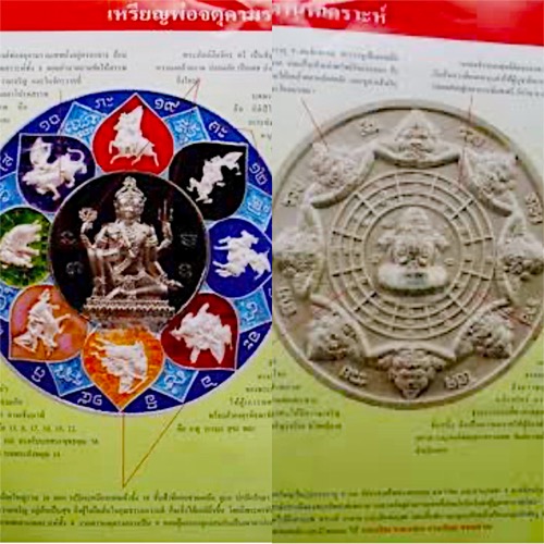 เหรียญจตุคามรามเทพเทวดานพเคราะห์ รุ่นอุดมโภคทรัพย์ เนื้อเงินลงยาปี๒๕๔๙ - 5