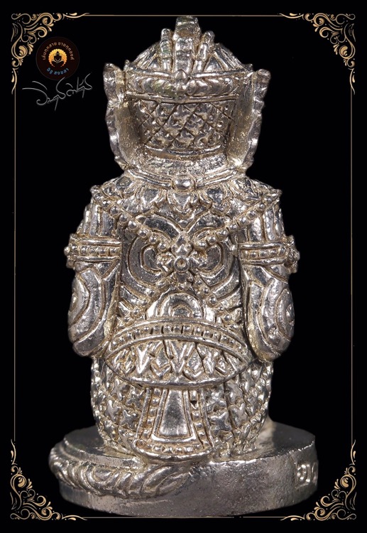 หนุมานมงคลบูรพา(รุ่นแรก) หลวงปู่บัว ถามโก วัดศรีบูรพาราม เนื้ออัลปาก้าฐานอุดผงวิเศษ หมายเลข ๒๑๖ - 3