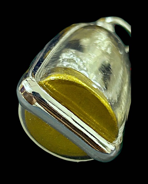 หลวงปู่ทวดพิมพ์บัวรอบ 87 พรรษา ญสส วัดบวรนิเวศวิหาร ปี2543 เนื้อนวะพรายเงิน ฐานชุบทอง - 3