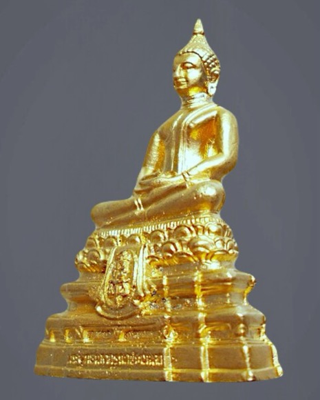 พระพุทธมหากรุณาประชานาถเนื้อกะไหล่ทอง ตอกโค๊ต ปี2553 - 3