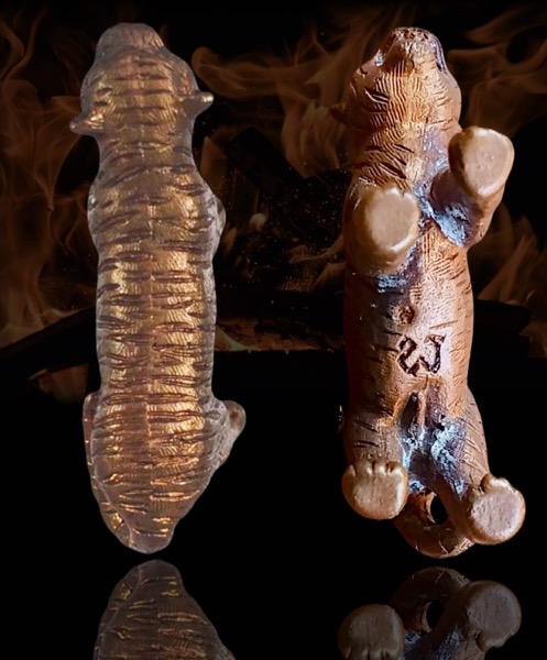 เสือมหาอำนาจ เนื้อสัมฤทธิ์ หลวงปู่พรหมมา เขมจาโร ปลุกเสกวันสุริยุปราคาปี 2538   - 3