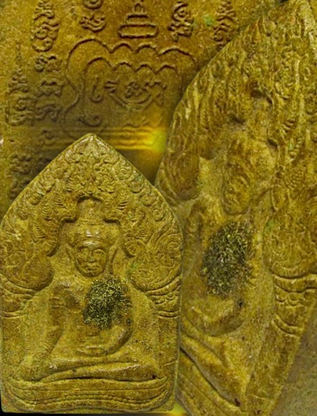 พระขุนแผนชัยวรมัน(ขุนแผนสะกดทัพ)เนื้อว่านดอกทองผสมพรายกุมาร - 4