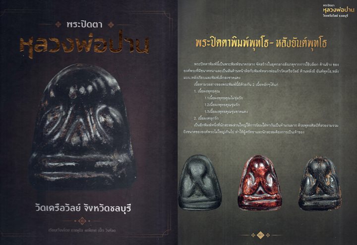 พระปิดตา หน้าพุทโธ หลังแบบ หลวงพ่อปาน วัดเครือวัลย์ ชลบุรี พิมพ์มาตรฐาน สภาพสวยมาก - 3
