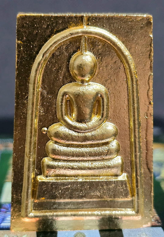 พระผงสมเด็จ เนื้อขาวพุทธคุณ หุ้มแผ่นทองคำแท้ 99.99% ทั้งองค์หลวงปู่คีบ ธีรปัญโญ วัดป่าสุทธาวาส - 1