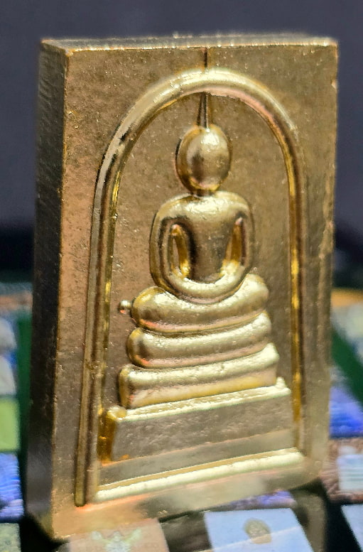 พระผงสมเด็จ เนื้อขาวพุทธคุณ หุ้มแผ่นทองคำแท้ 99.99% ทั้งองค์หลวงปู่คีบ ธีรปัญโญ วัดป่าสุทธาวาส - 3