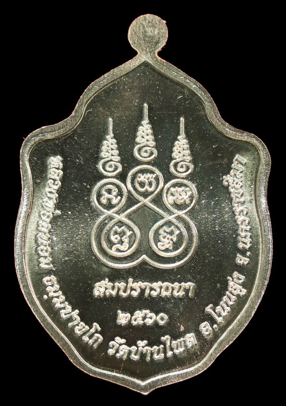 เหรียญมังกรคู๋ หลวงพ่อถนอม ธมฺมปายโก รุ่นสมปราถนา  เนื้อนวะ ปี ๒๕๖๐ - 2