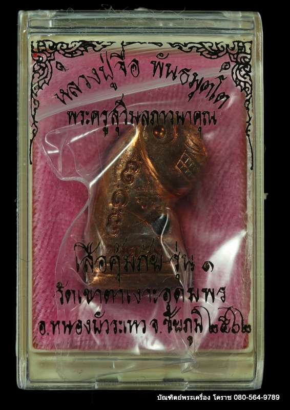 เสือคุ้มภัย รุ่น ๑ หลวงปู่จื่อ พันธมุตโต วัดเขาตาเงาะอุดพร เนื้อทองแดง - 3