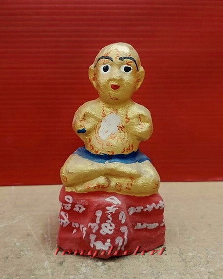 กุมารทองบูชารุ่นพัดยศ หลวงพ่อแย้ม วัดสามง่าม จ.นครปฐม พิมพ์เล็ก ของแท้ ๆ จากวัดค่ะ - 1