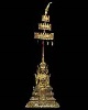 พระบูชารัตนะทรงเครื่อง จีวรลายดอก ปางมารวิชัย