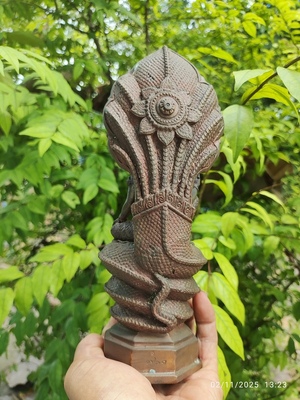 พระบูชาจตุคามรามเทพ นาคปรก 7 เศียร สูง 9 นิ้ว - 2