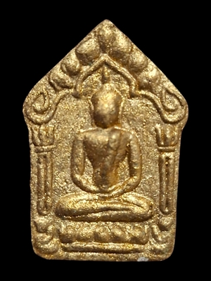 พระผงพรายกุมารพิมพ์ใหญ่ทาทอง รุ่นบูรณะเสนาสนะ ปี 58  - 1