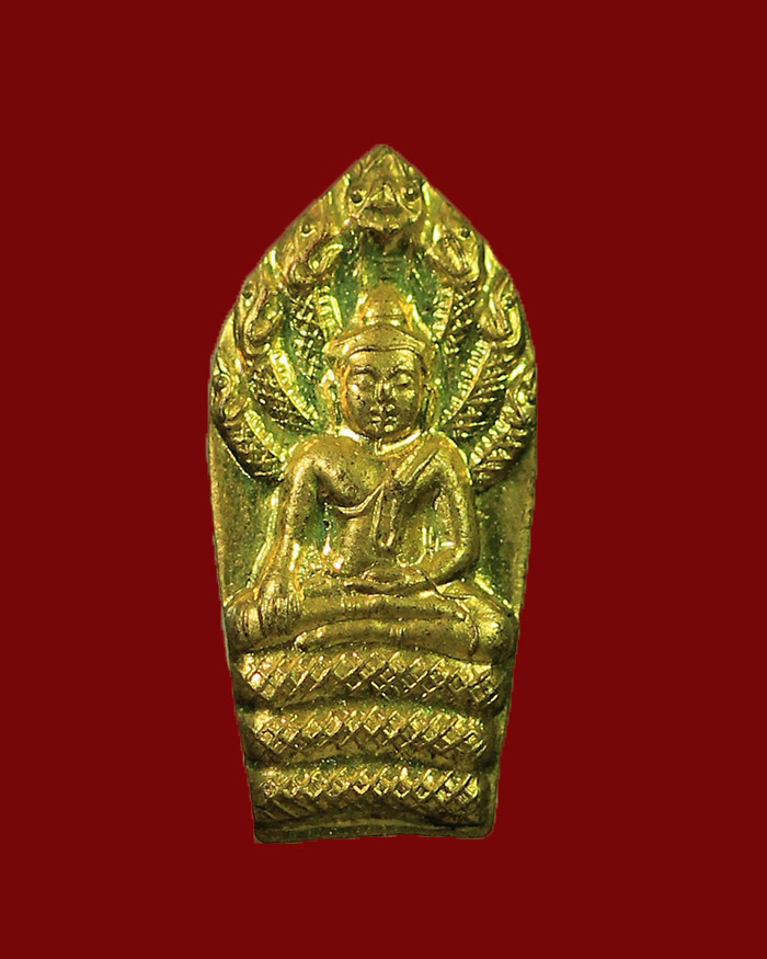 พระนาคปรกใบมะขามรุ่นแรกหลวงพ่อบุญมา วัดถ้ำโพงพาง จ.ชุมพร - 1