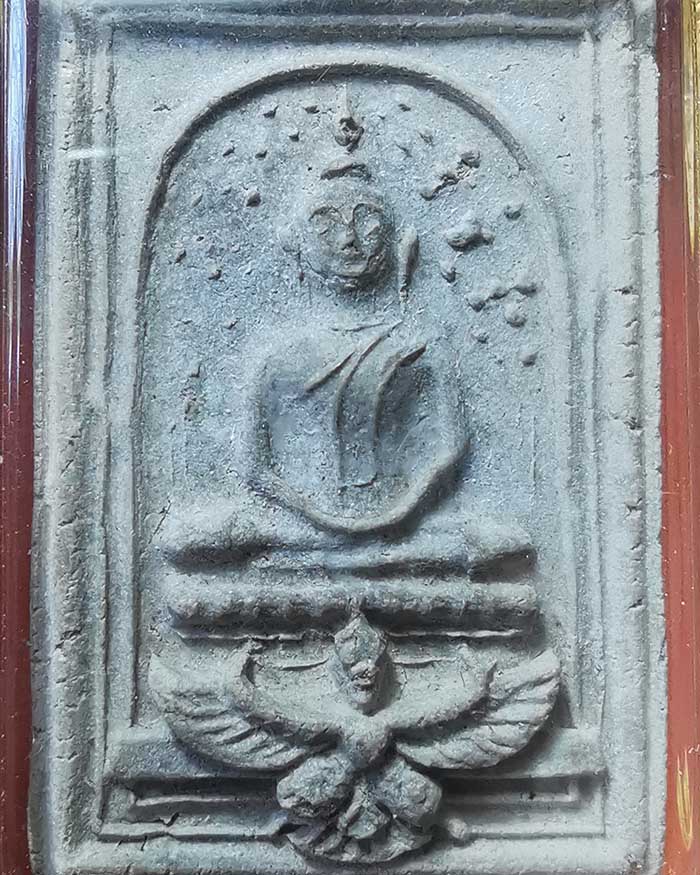 พระสมเด็จทรงครุฑผงาดฟ้าหลวงปู่เปียก วัดนาสร้าง จ.ชุมพร ปี 2511 เกษา 56 เกจิ # 5 เลี่ยมทองพร้อมใช้ - 3