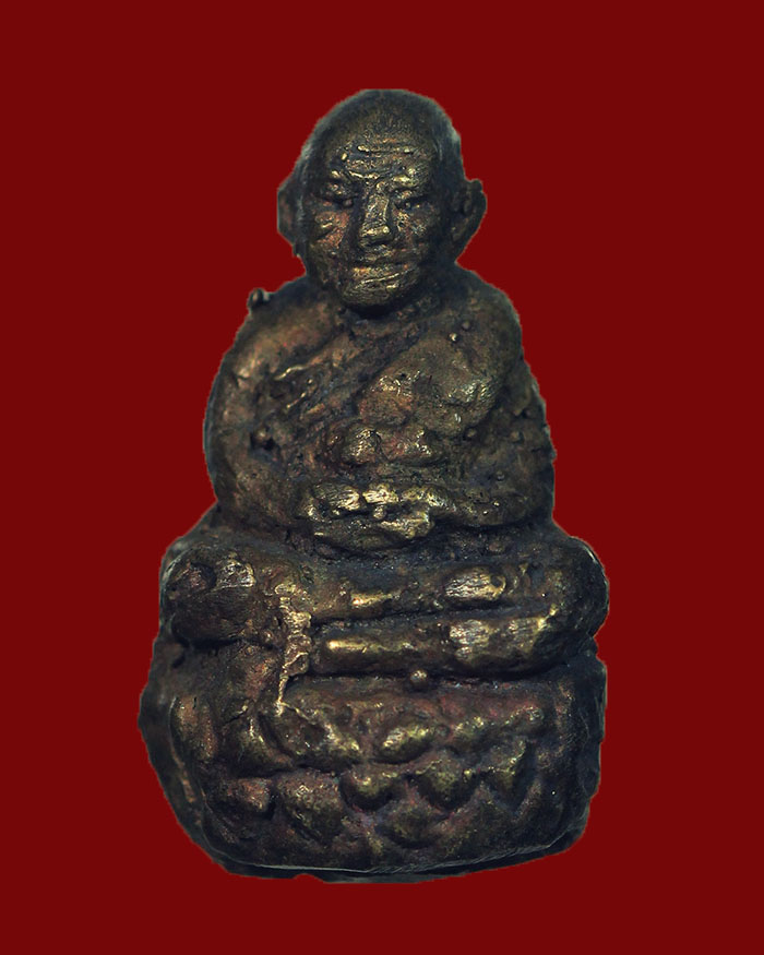 รูปหล่อโบราณหลวงปู่ทวด วัดบางนอน จ.ระนอง พิมพ์ล้มลุก รุ่นประวัติศาสตร์ ปี 38 หลวงพ่อด่วน ปลุกเสก # 1 - 1