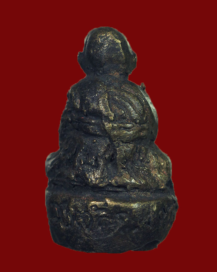 รูปหล่อโบราณหลวงปู่ทวด วัดบางนอน จ.ระนอง พิมพ์ล้มลุก รุ่นประวัติศาสตร์ ปี 38 หลวงพ่อด่วน ปลุกเสก # 1 - 2