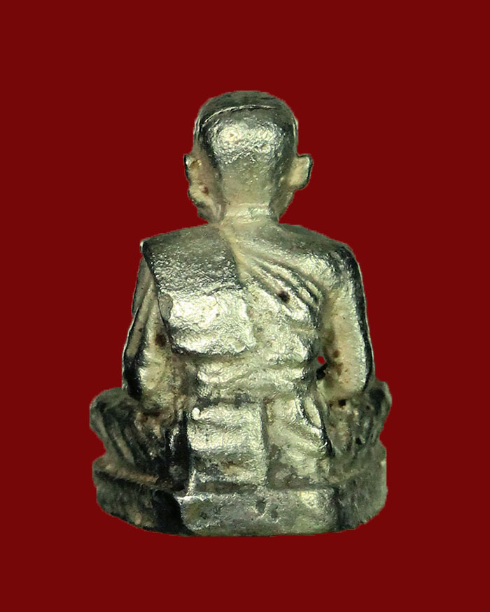 รูปหล่อหลวงปู่ทวด วัดบางนอน จ.ระนอง ปี 35 เนื้อเงิน หลวงพ่อด่วน ปลุกเสก - 2