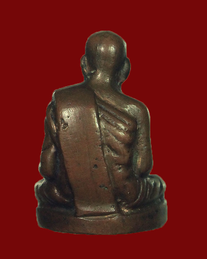 รูปหล่อโบราณ หลวงพ่อสงฆ์ วัดเจ้าฟ้าศาลาลอย จ.ชุมพร ปี 10 เนื้อสตางค์แดง - 2