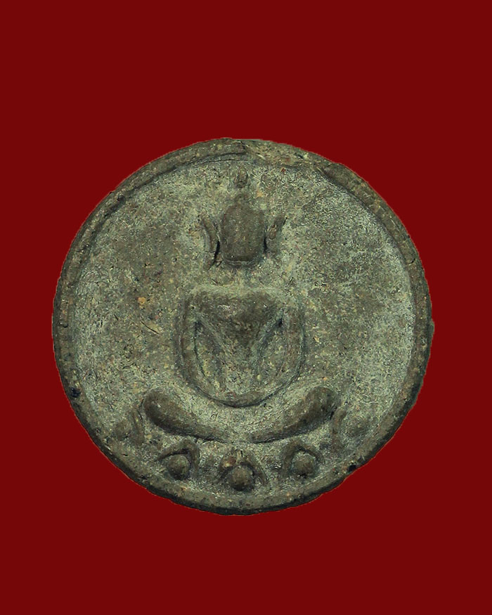 พระสมเด็จพิมพ์จันทร์ลอย หลวงปู่เปียก วัดนาสร้าง จ.ชุมพร ปี 11 เนื้อผงใบลาน # 2 - 1