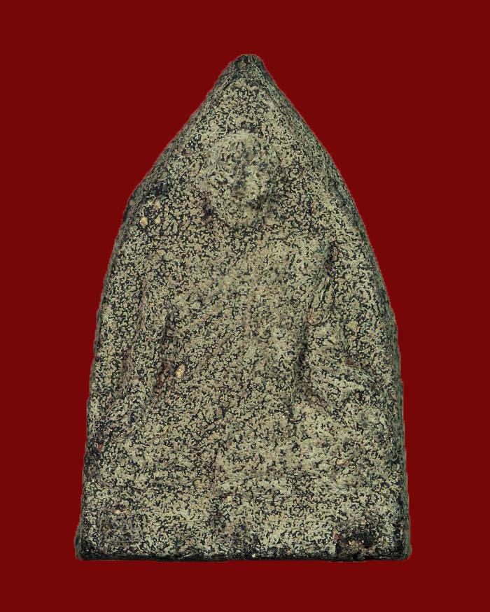 พระกลีบบัวอาจารย์เลื่อน วัดสามแก้ว จ.ชุมพร ปี 2503 เนื้อดำ - 1