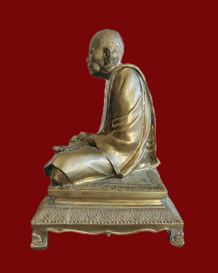 พระบูชารุ่นแรกหลวงพ่อเลิบ วัดท้องต้มน้อย อ.ทุ่งตะโก จ.ชุมพร ปี 53 ขนาดหน้าตัก 9 นิ้ว  - 3