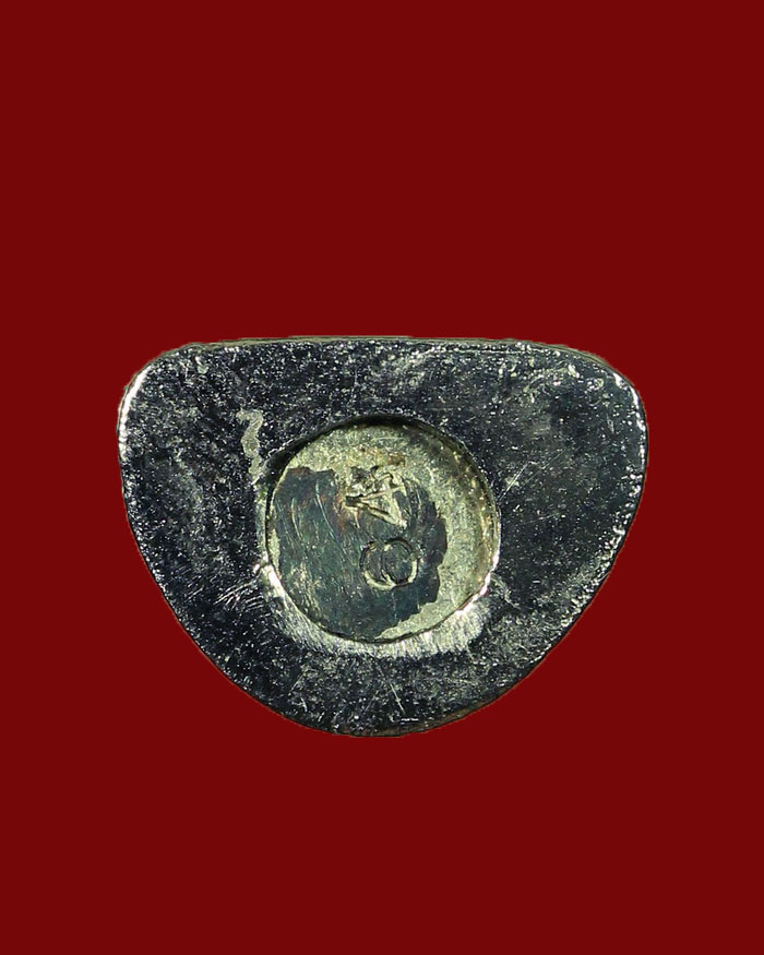 รูปหล่อหลวงพ่อสงฆ์ วัดเจ้าฟ้าศาลาลอย จ.ชุมพร ปี 20 รุ่นสร้างเมรุ เนื้อเงินชุบทองคำขาว # 64 - 3