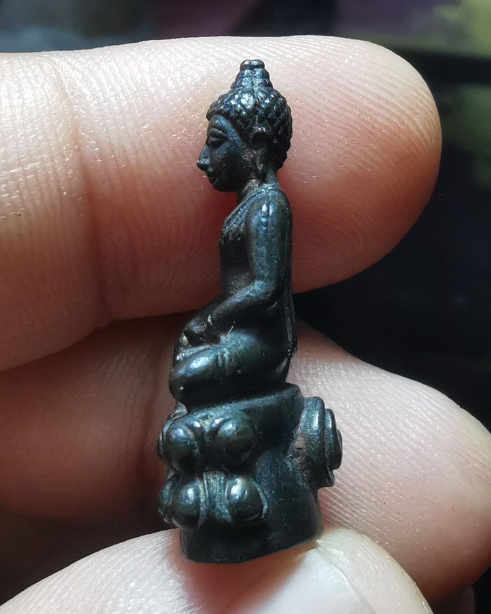 พระกริ่งพระพุทธสิหิงค์ วัดพระมหาธาตุ เนื้อนวโลหะ ปี 2517 จ.นครศรีธรรมราช - 4