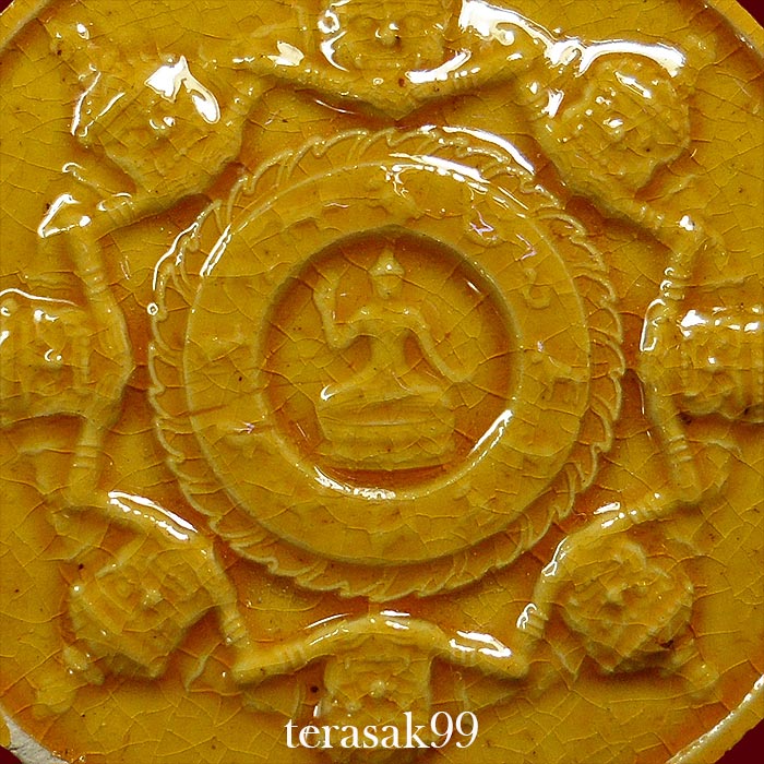จตุคามรามเทพ รุ่นบูรณะเจดีย์ราย เคลือบเหลือง ปี2545 นครศร๊ธรรมราช ราคาเบาๆ - 4
