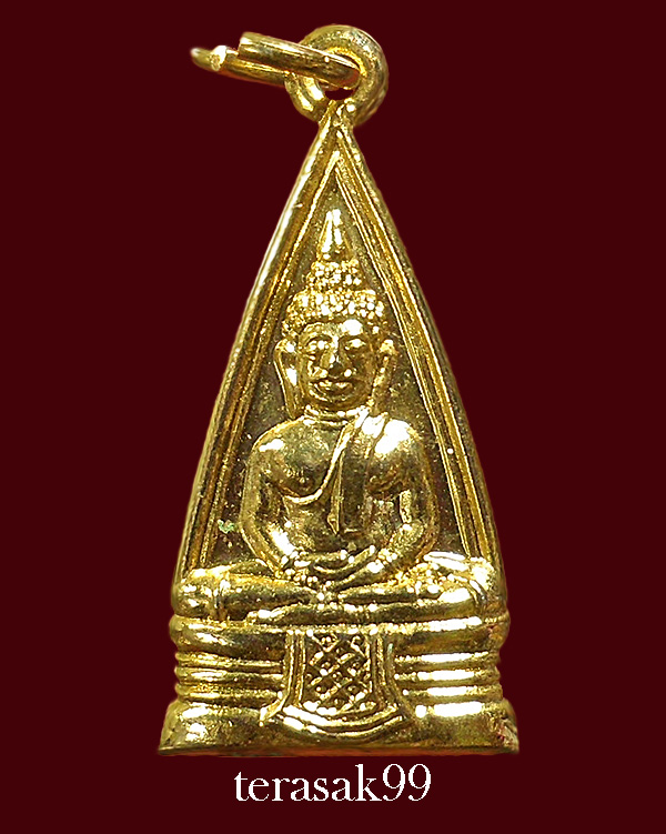 เหรียญพระพุทธโสธร พิมพ์สามเหลี่ยมหน้าเดียว หลังยันต์ ปี2508 สวยๆ(9) - 1