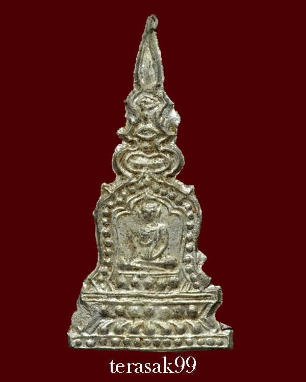 ซุ้มเสมาทิศ กรุวัดราชบูรณะ อยุธยา เนื้อชินเงิน พร้อมบัตรรับรองสวยๆ - 1