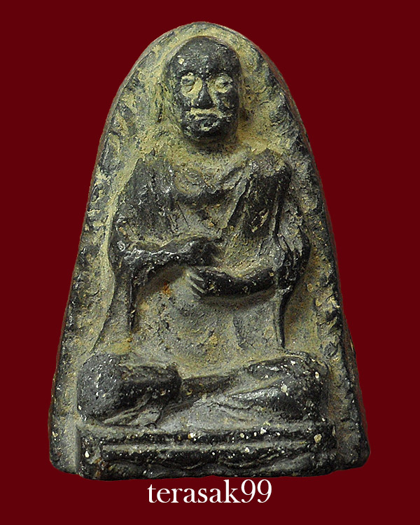พระรูปเหมือนสมเด็จโต พรหมรังสี วัดประสาทฯ กทม. เนื้อดำ ปี2506 - 1