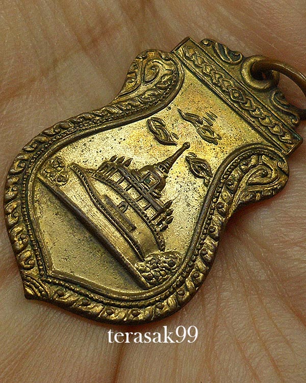 เหรียญภูเขาทอง วัดสระเกศ กรุงเทพ ปี2499 สมเด็จพระสังฆราชอยู่ปลุกเสก(2) - 3