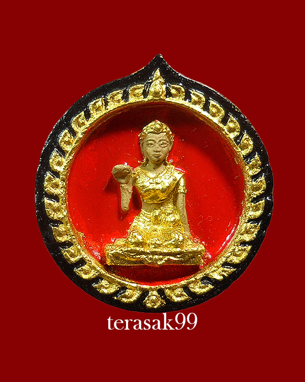 พระนางกวัก ลพ.บุญมา วัดอุทยานนที(สมถะ) ชลบุรี ลงรักปิดทองเดิมจากวัด - 1