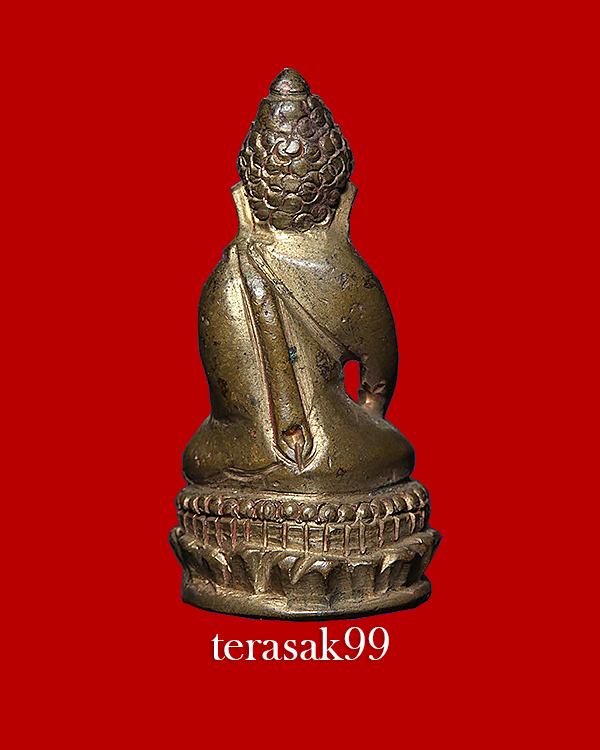 พระกริ่ง อาจารย์เชื้อ วัดสะพานสูง บางซื่อ เนื้อทองผสมแต่งเก่าสวยงาม - 2