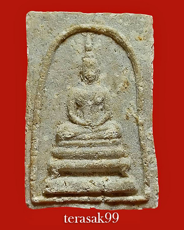 พระสมเด็จรุ่นแรก อ.วิริยังค์ วัดธรรมมงคล ปี2510 เนื้อผง พิมพ์ใหญ่ ราคาเบาๆ - 1
