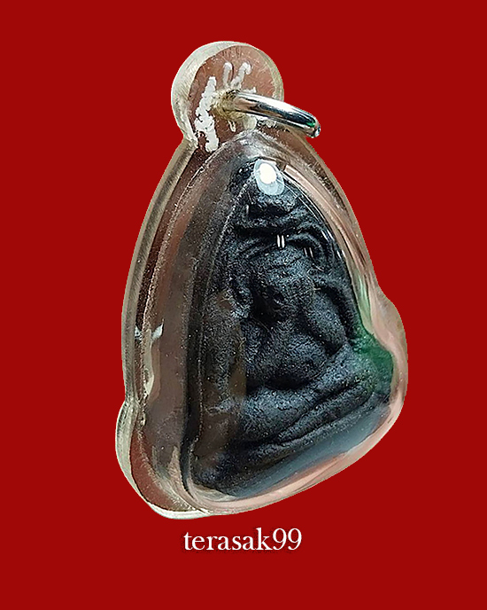 พระปิดตาหลังฉัตร พิมพ์ใหญ่ หลวงปู่เฮี้ยง วัดป่าฯ ชลบุรี สวยๆ - 3