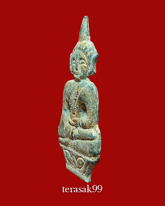 พระเชียงแสน พิมพ์ตุ๊กตาใหญ่ เนื้อชินตะกั่วสนิมแดง สวยๆ - 3