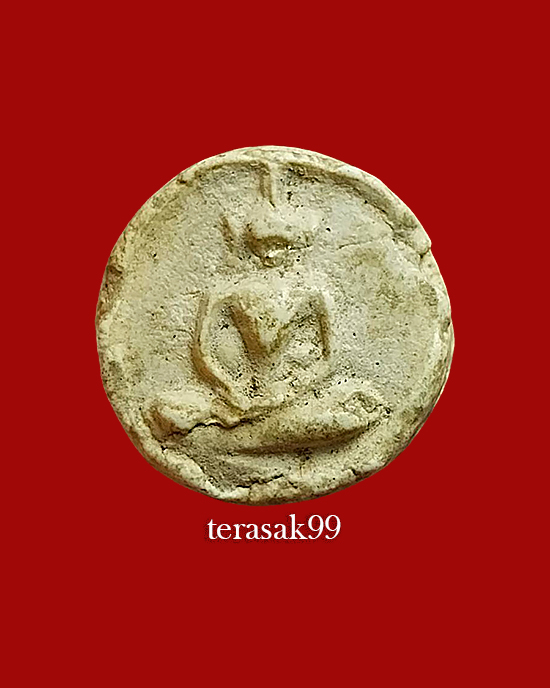 พระจันทร์ลอยเล็ก มีลูกบอลในซอกแขน วัดประสาทฯ กทม. เนื้อขาว ปี2506 ราคาเบาๆ - 3