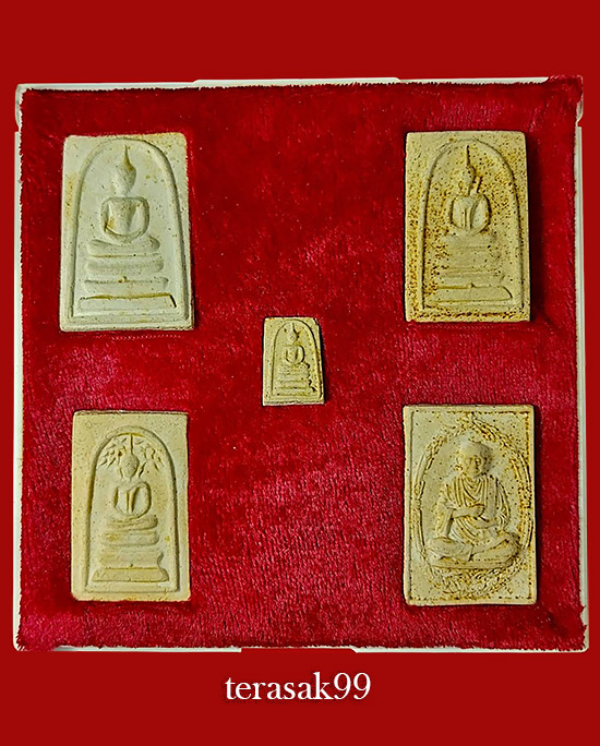 พระผงสมเด็จ อนุสรณ์รุ่น 118ปี สมเด็จพระพุฒาจารย์ โต ชุด5องค์+กล่องเดิม - 2