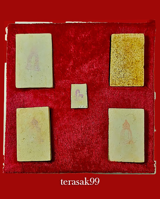 พระผงสมเด็จ อนุสรณ์รุ่น 118ปี สมเด็จพระพุฒาจารย์ โต ชุด5องค์+กล่องเดิม  - 3