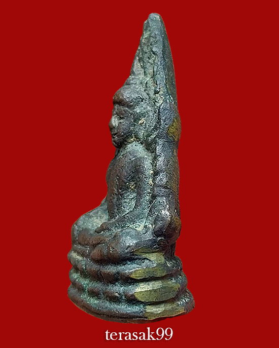 พระพุทธชินราช อินโดจีน พิมพ์ต้อ ไม่มีโค๊ต วัดสุทัศน์ ปี2485 สวยๆ - 3