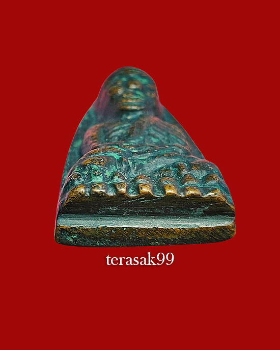 หลวงพ่อทวดหลังเตารีด วัดไทรใต้ นครสวรรค์ พิมพ์หน้าหนุ่ม(นิยม) เนื้อทองผสม ปี๒๕๐๖ - 5