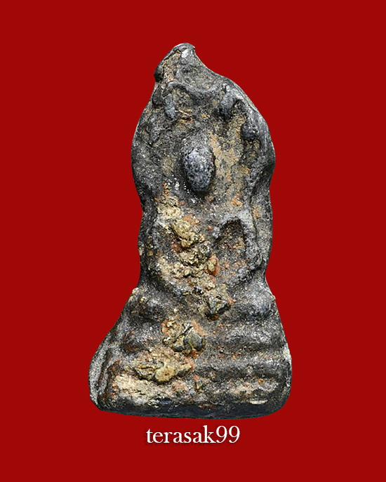 พระนาคปรก ตะกั่วสนิมแดง กรุวัดสุวรรณฯ อ่างทอง สวยๆ - 1