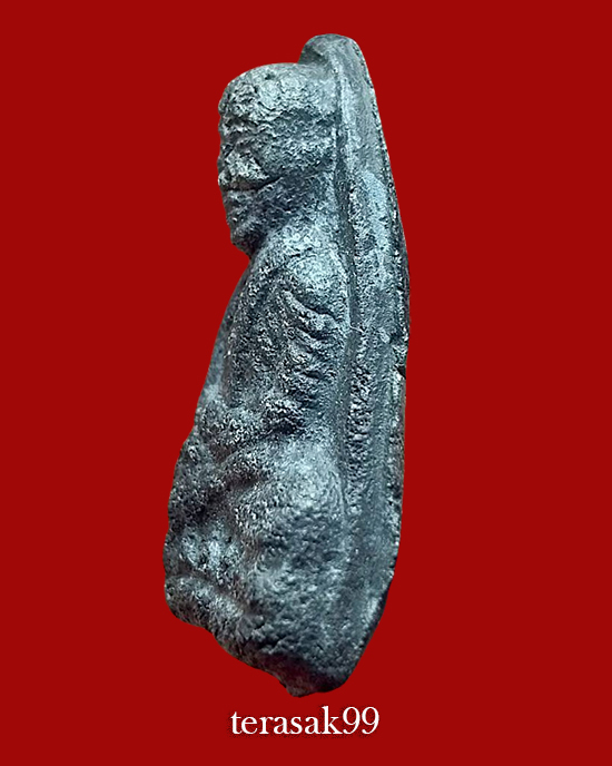 พระหลวงปู่ทวด วัดประสาทฯ กทม. พิมพ์ใหญ่ปลายมน เนื้อดำ สวยๆราคาเบาๆ - 3