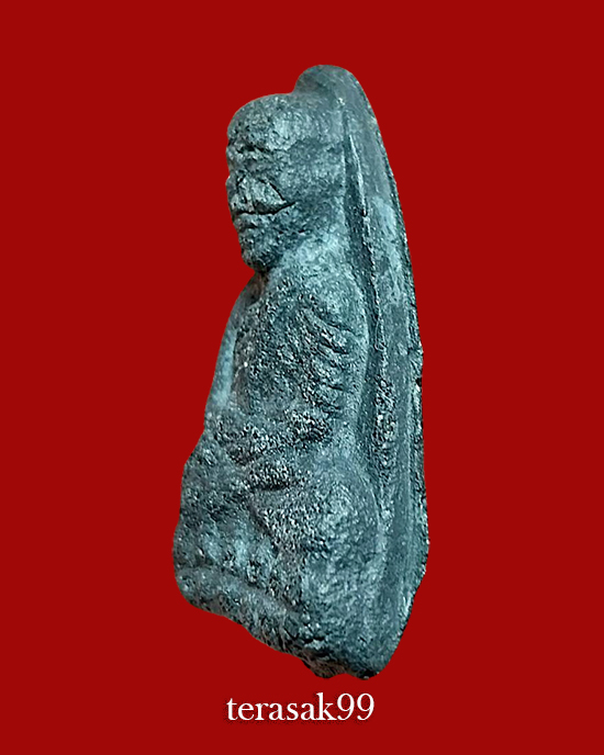 พระหลวงปู่ทวด วัดประสาทฯ กทม. พิมพ์ใหญ่ปลายมน เนื้อดำ สวยๆราคาเบาๆ - 3