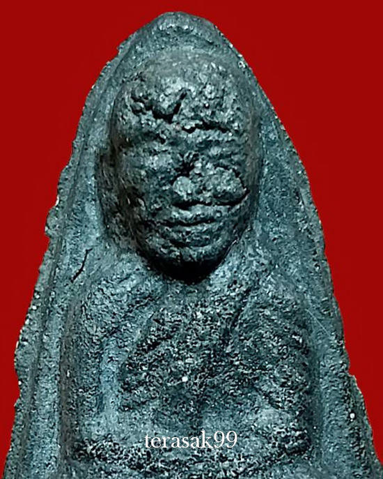 พระหลวงปู่ทวด วัดประสาทฯ กทม. พิมพ์ใหญ่ปลายมน เนื้อดำ สวยๆราคาเบาๆ - 5