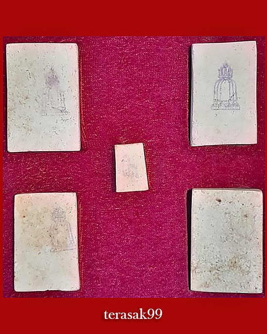 พระผงสมเด็จ อนุสรณ์รุ่น 118ปี สมเด็จพระพุฒาจารย์ โต ชุด5องค์+กล่องเดิม(2) - 3