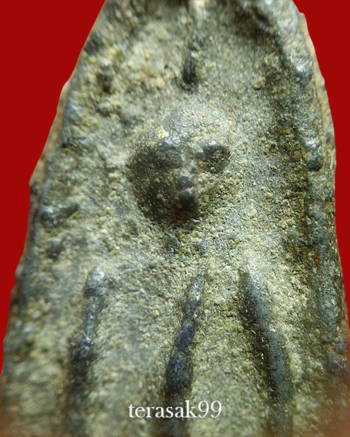 พระยอดอัฎฐารส พิมพ์กลาง เนื้อชินเขียว กรุวัดพระศรีมหาธาตุ จ.สุพรรณบุรี - 3