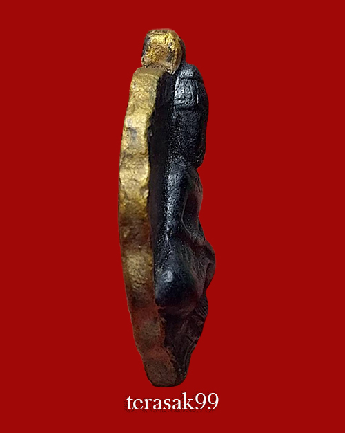 พระโพธิ์จักร หลวงพ่อลี วัดอโศการาม สมุทรปราการ จุ่มรักขอบทาทอง - 4